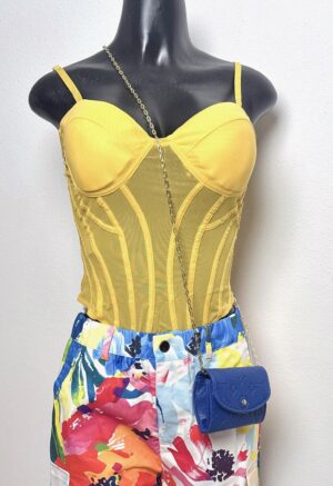 Golden Hour Mesh Panel Bodice