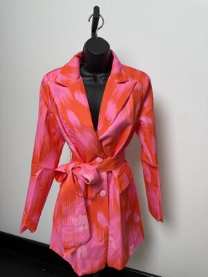 Neon Fusion Blazer Dress