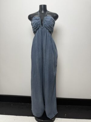 Denim Cutout Jumpsuit