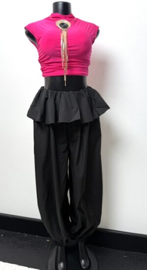 Peplum Balloon Joggers