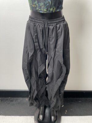 Sculptural Wide-Leg Pants